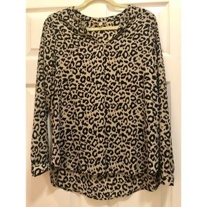 Cheetah Print Blouse